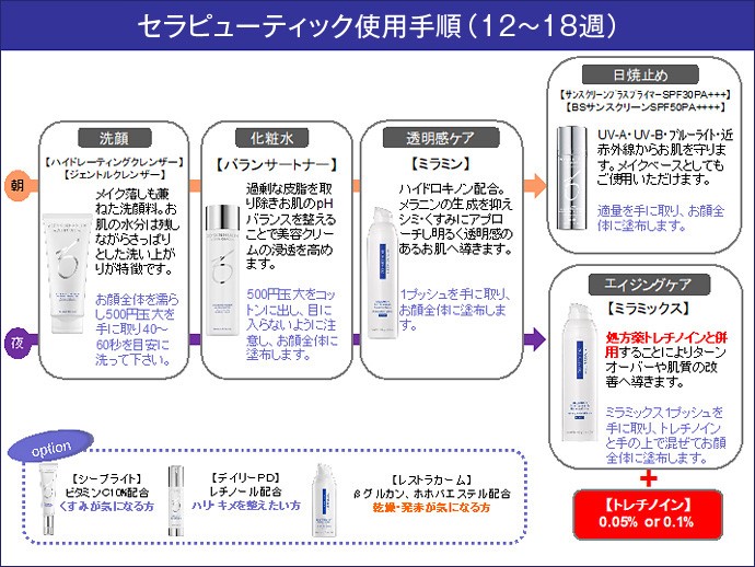 セラピューティック（治療プログラム）の手順